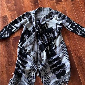 NEW Long Knit Fringe Cardigan